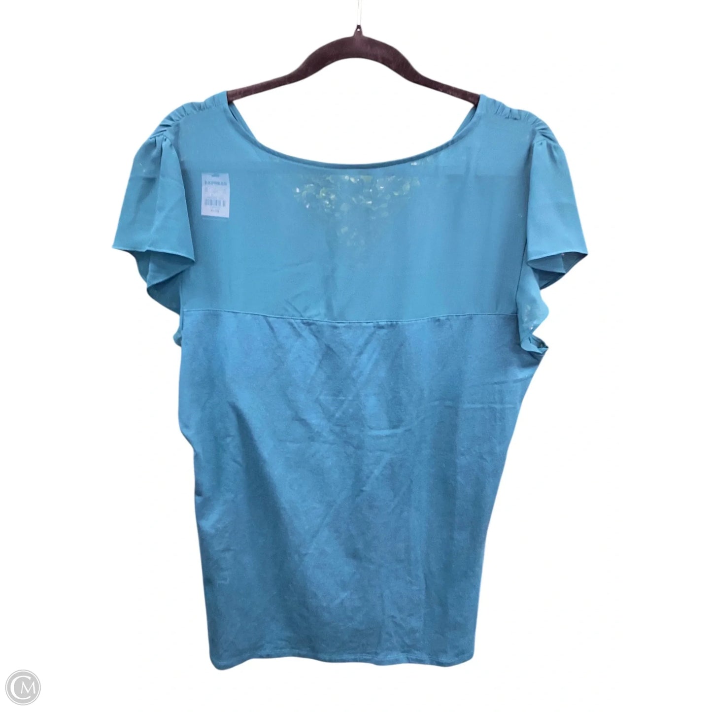 Top Short Sleeve By Express In Green, Size: Xl