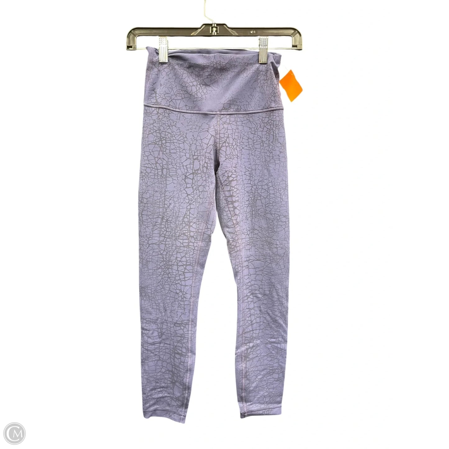 Athletic Leggings By Lululemon In Grey & Purple, Size: 4