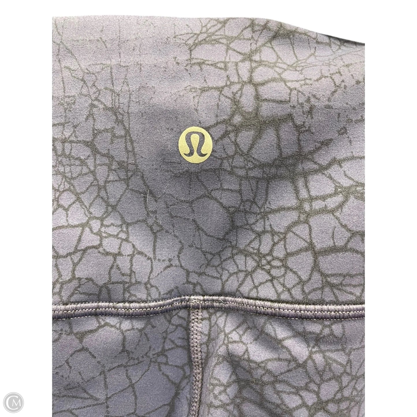 Athletic Leggings By Lululemon In Grey & Purple, Size: 4