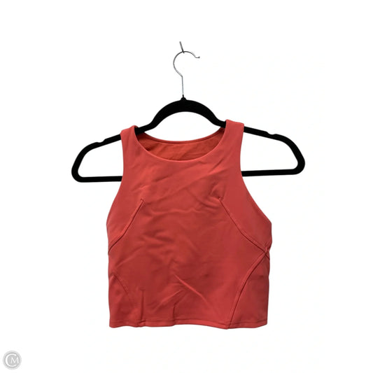 Athletic Bra By Lululemon In Peach, Size: 4