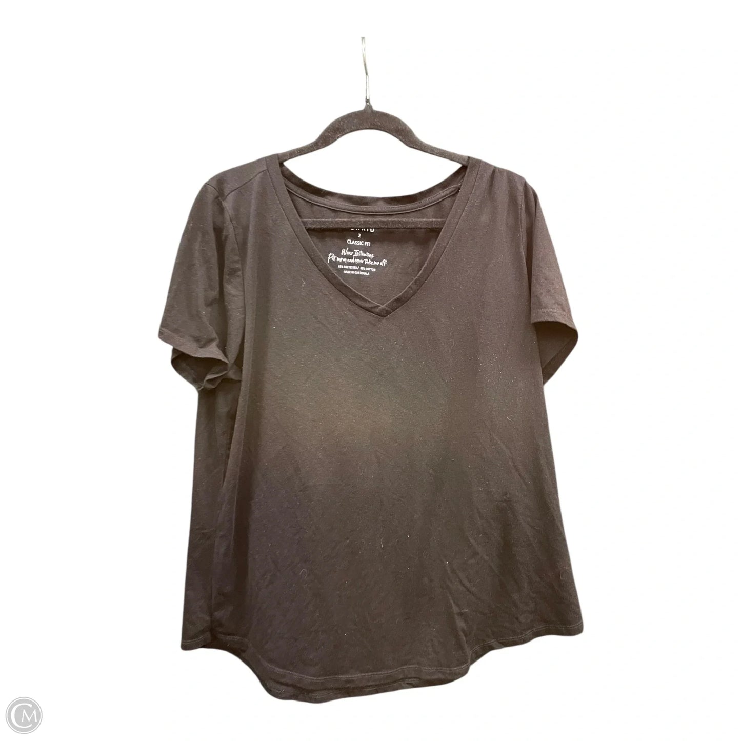Top Short Sleeve By Torrid In Black, Size: 2x