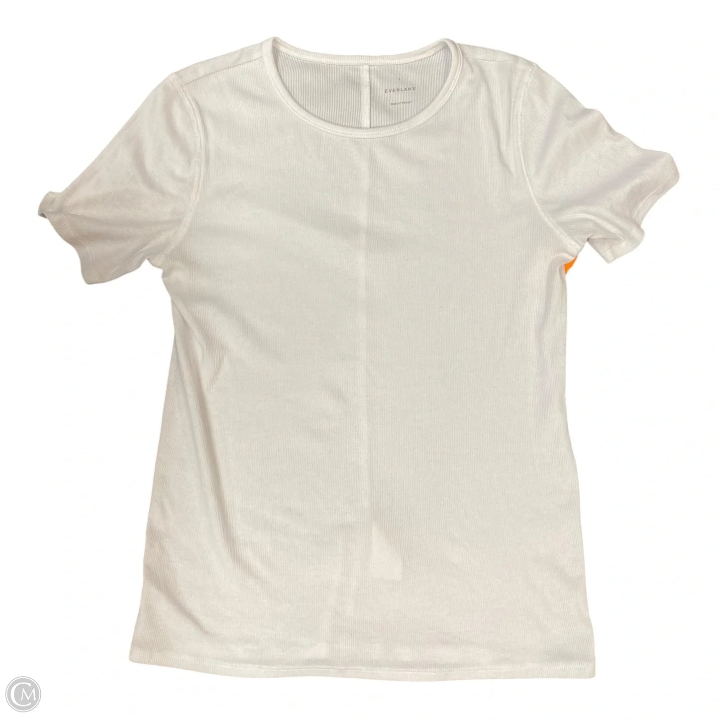 Top Short Sleeve By Evereve In White, Size: L