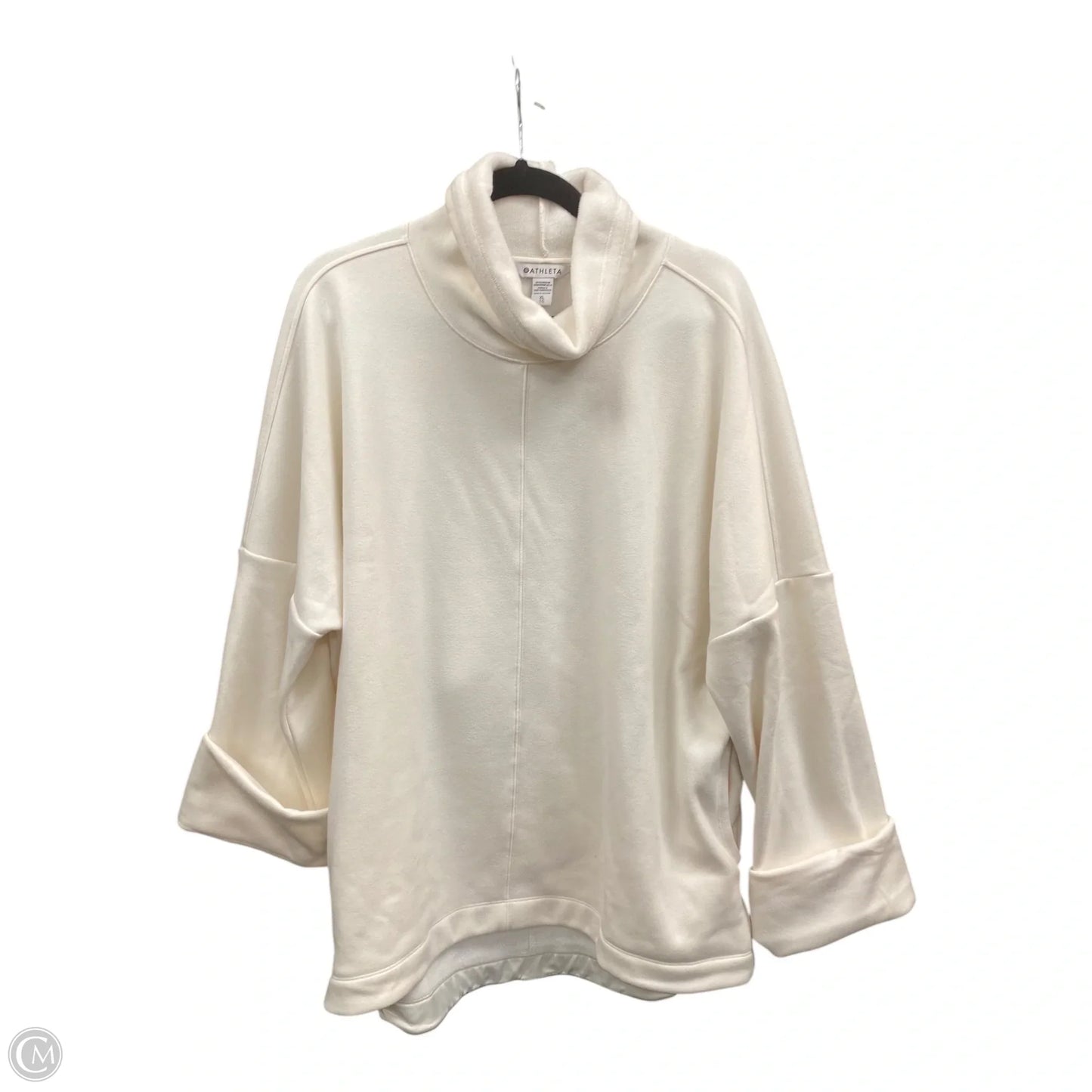 Athletic Sweatshirt Collar By Athleta In Cream, Size: Xl