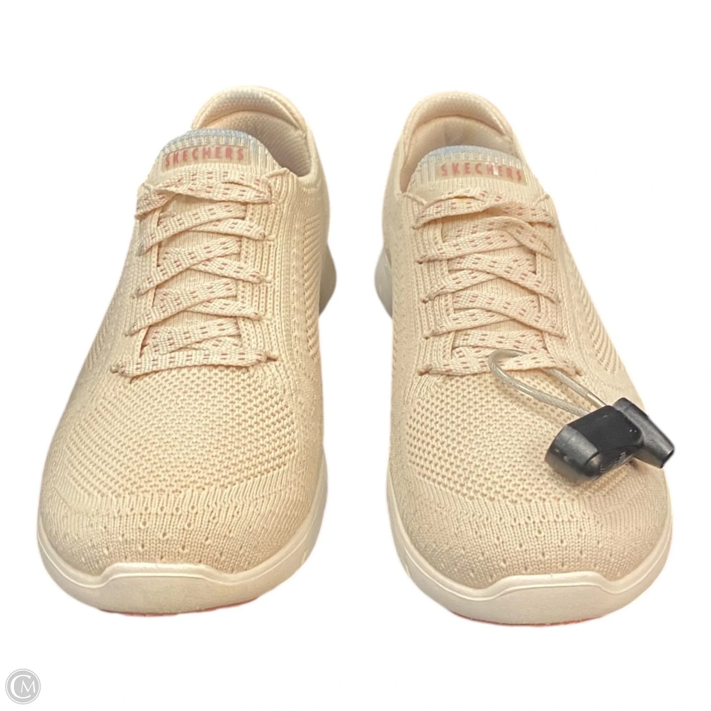 Shoes Athletic By Skechers In Cream & Grey, Size: 6