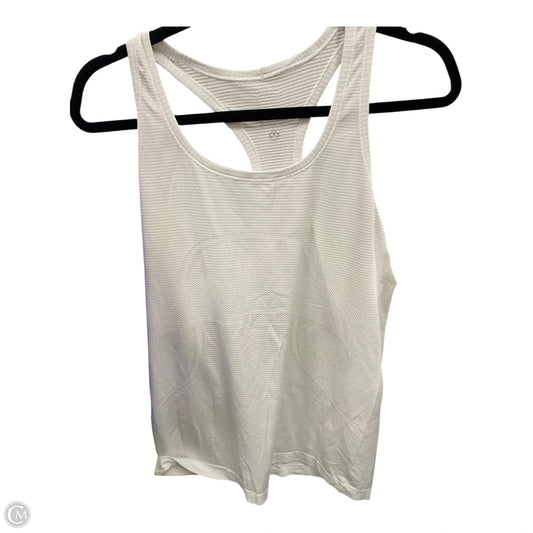 Athletic Tank Top By Lululemon In White, Size: 12