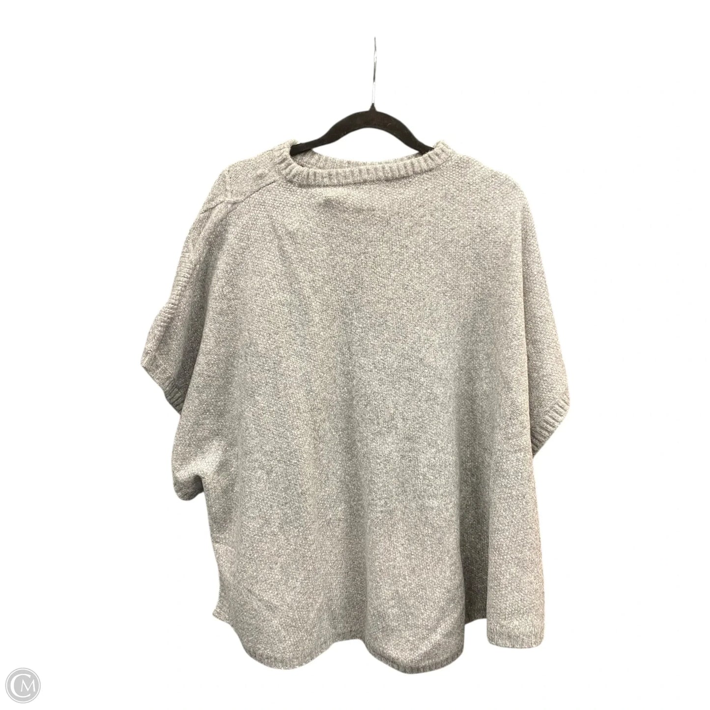 Poncho By Loft In Grey, Size: L