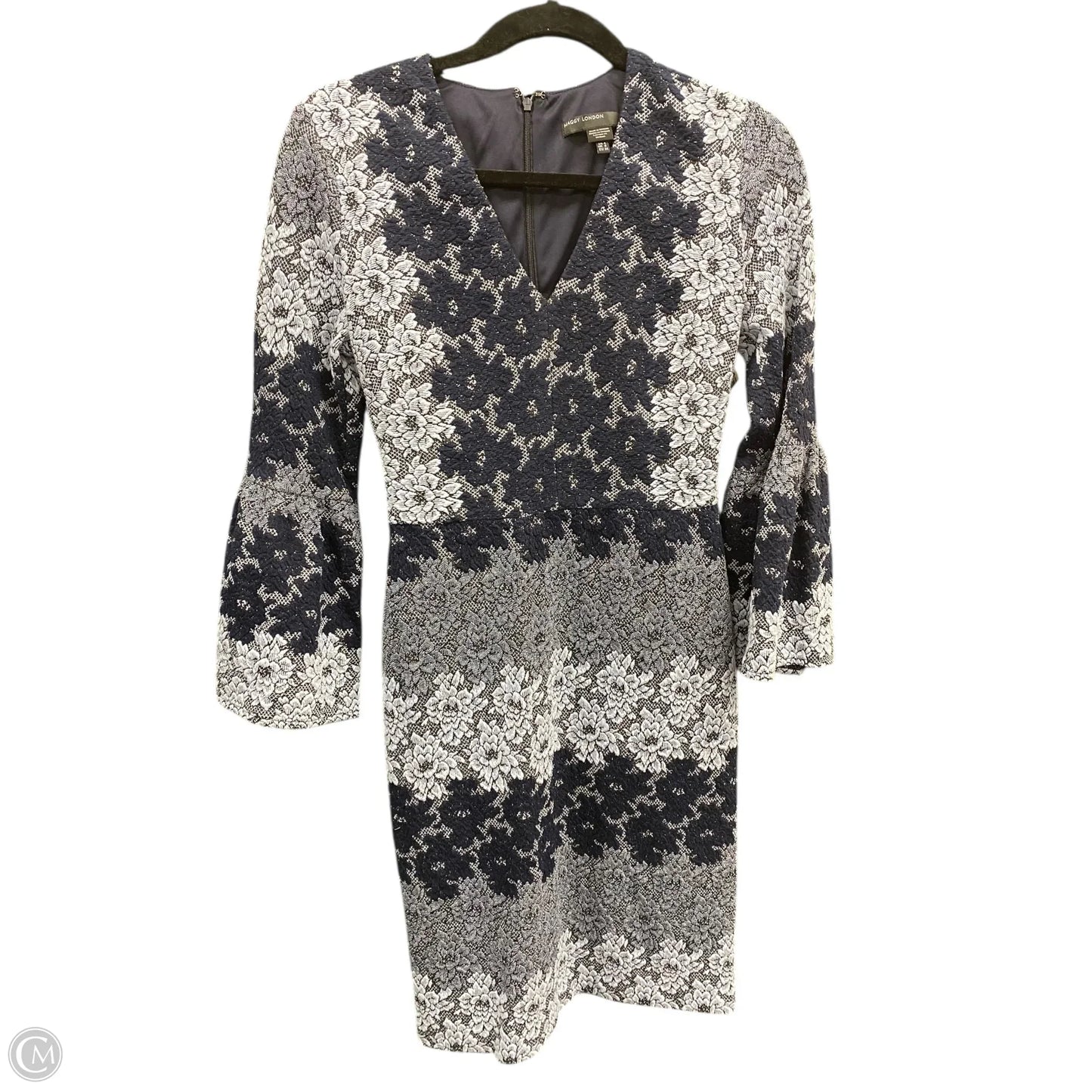 Dress Casual Short By Maggy London In Floral Print, Size: 4
