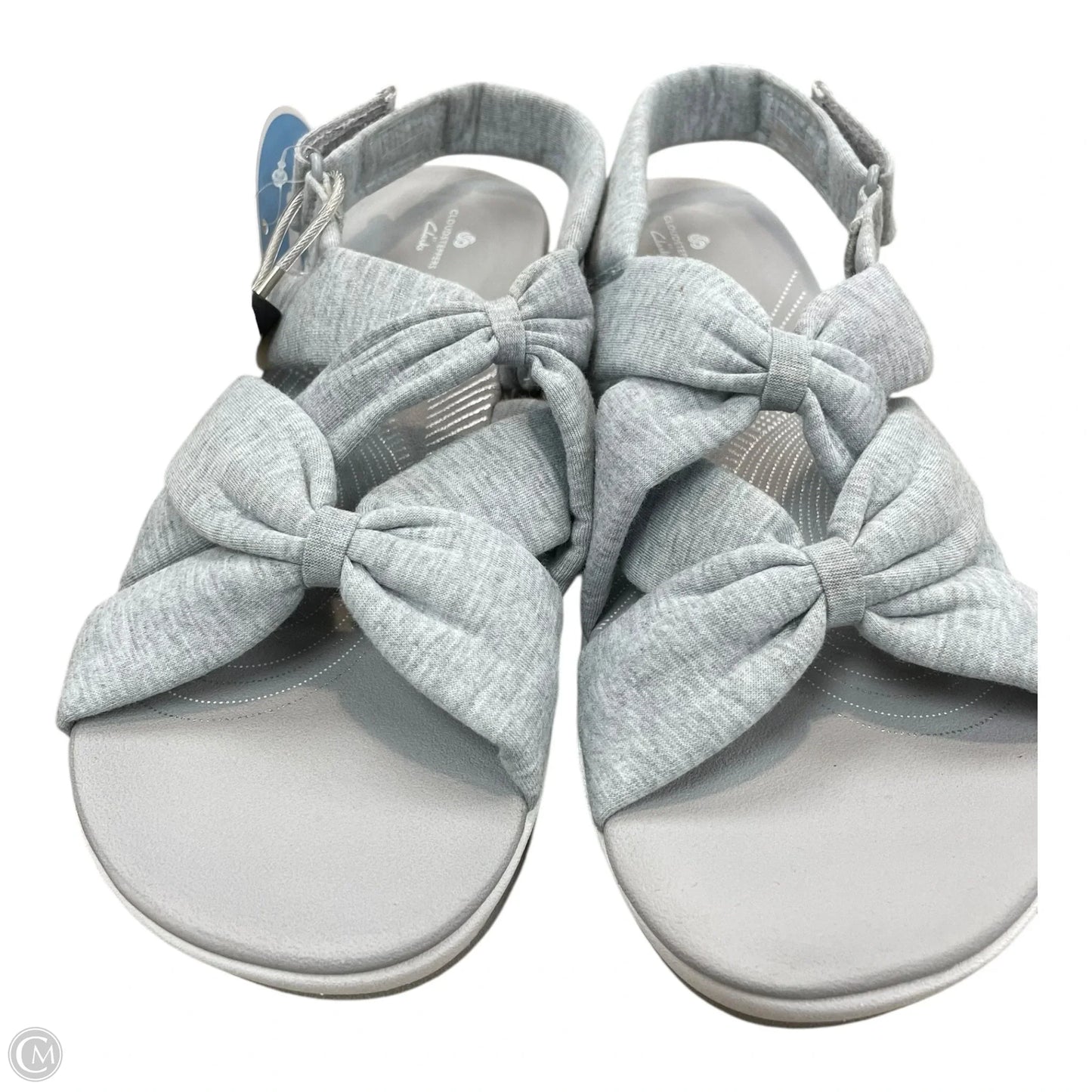 Sandals Flats By Clarks In Grey, Size: 8