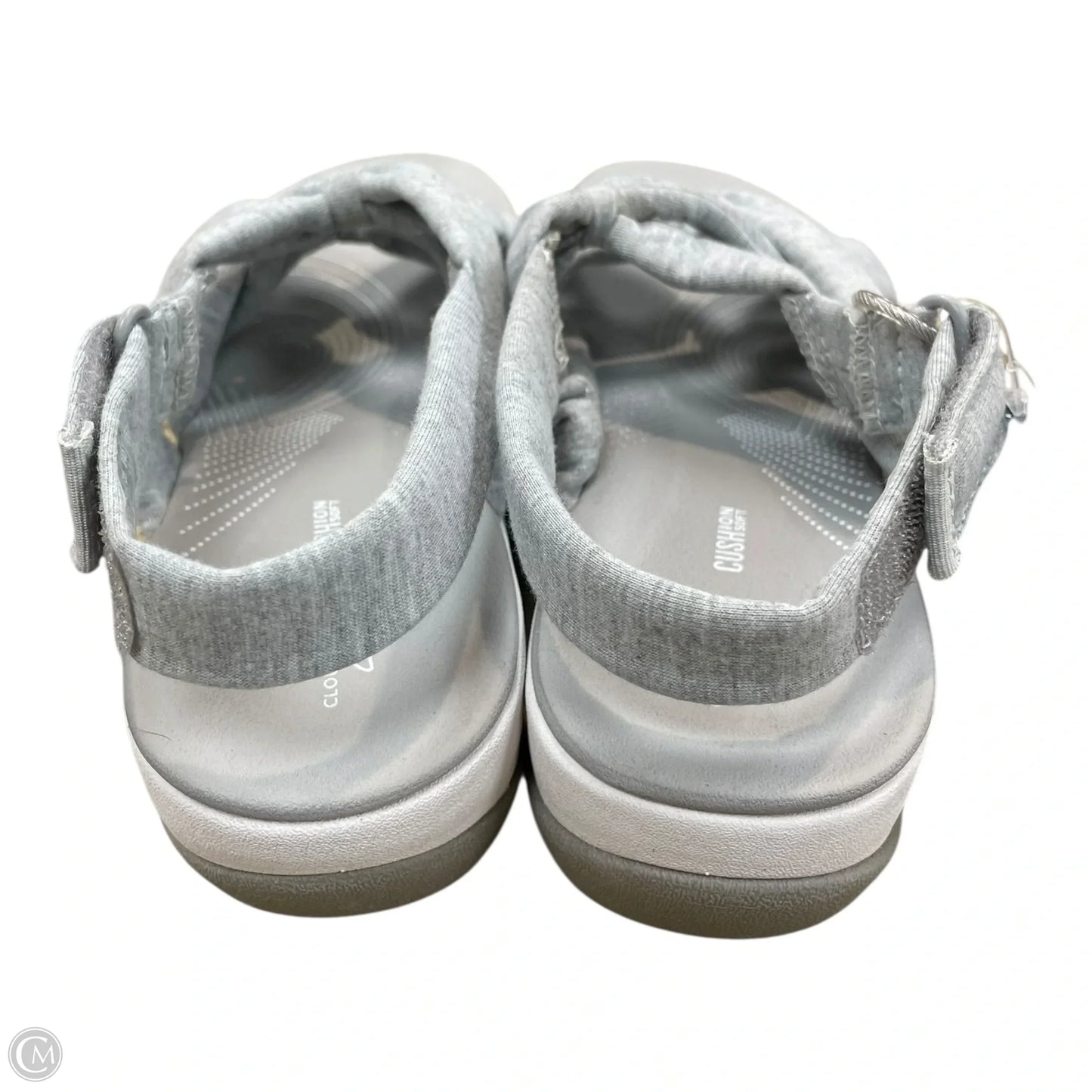 Sandals Flats By Clarks In Grey, Size: 8