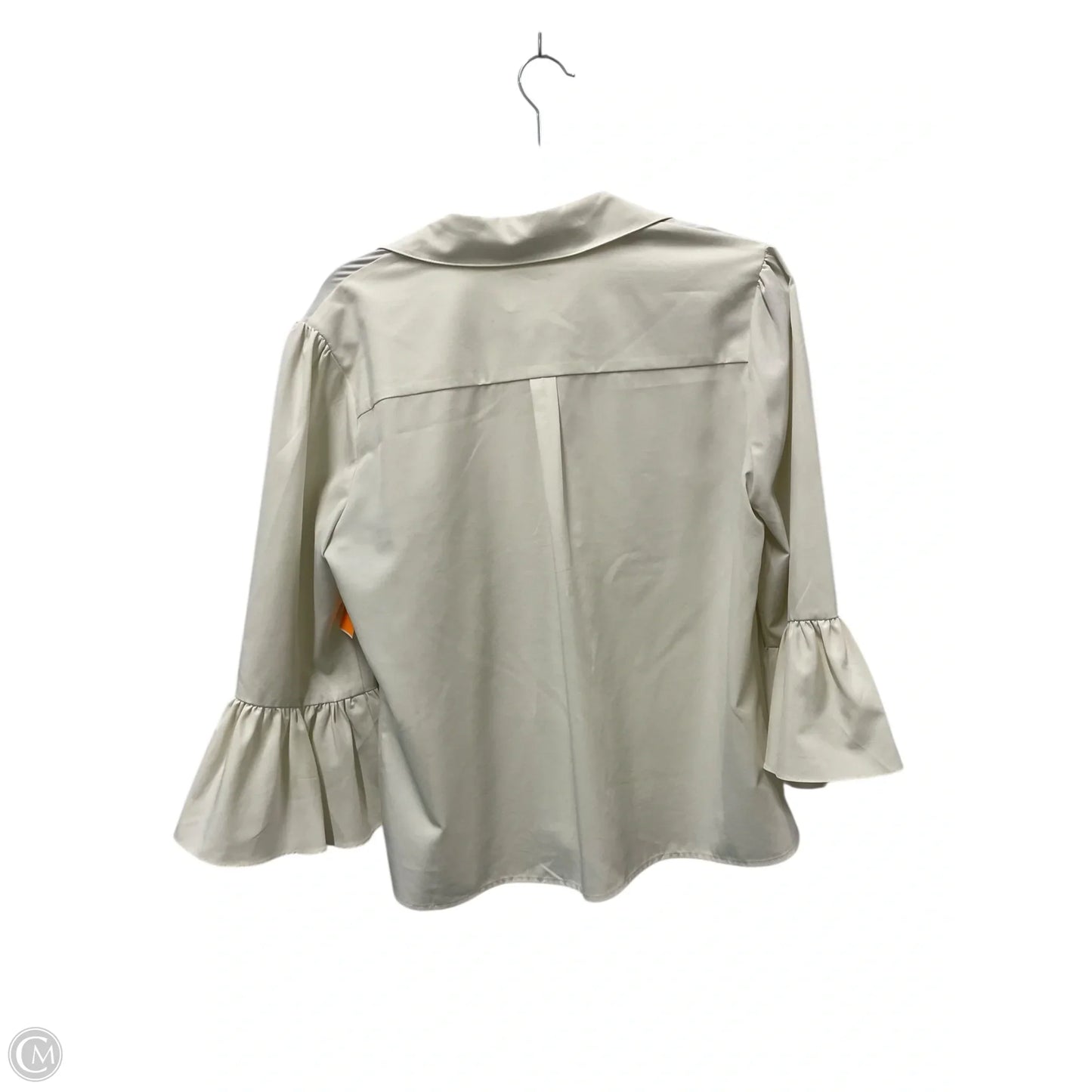 Blouse 3/4 Sleeve By Julie Brown In Cream, Size: 12