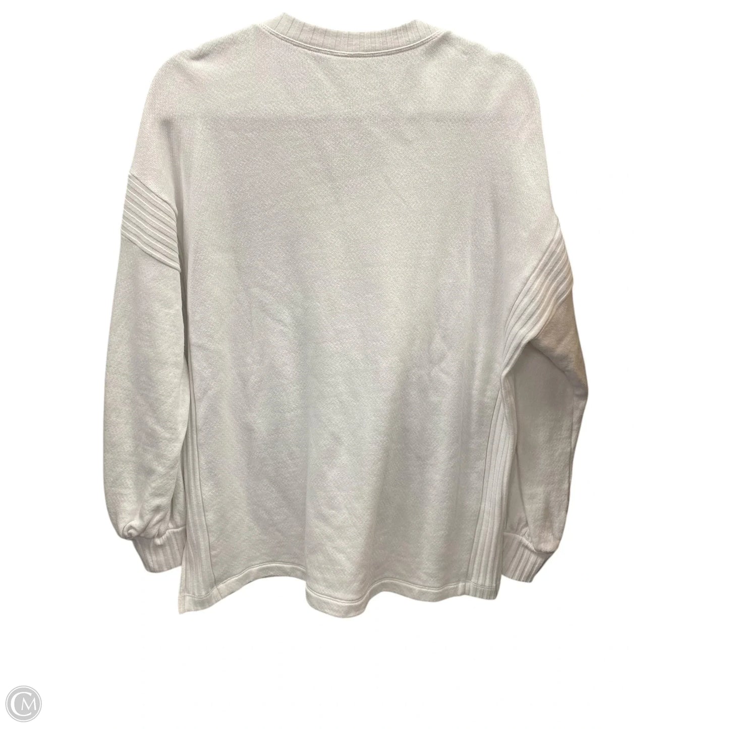 Sweatshirt Collar By Cabi In White, Size: M