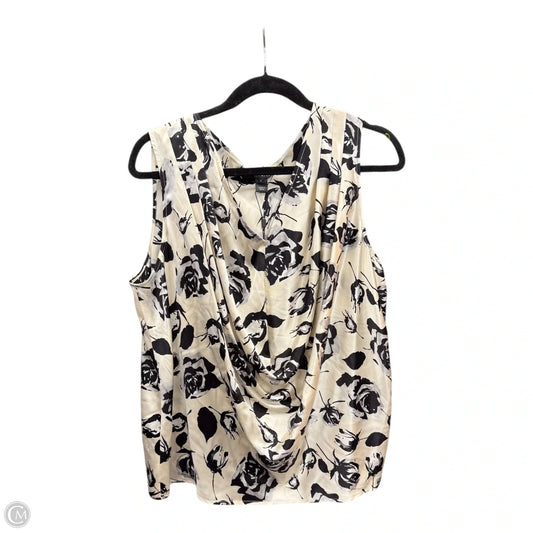 Blouse Luxury Designer By St John Collection In Black & Cream, Size: Xl