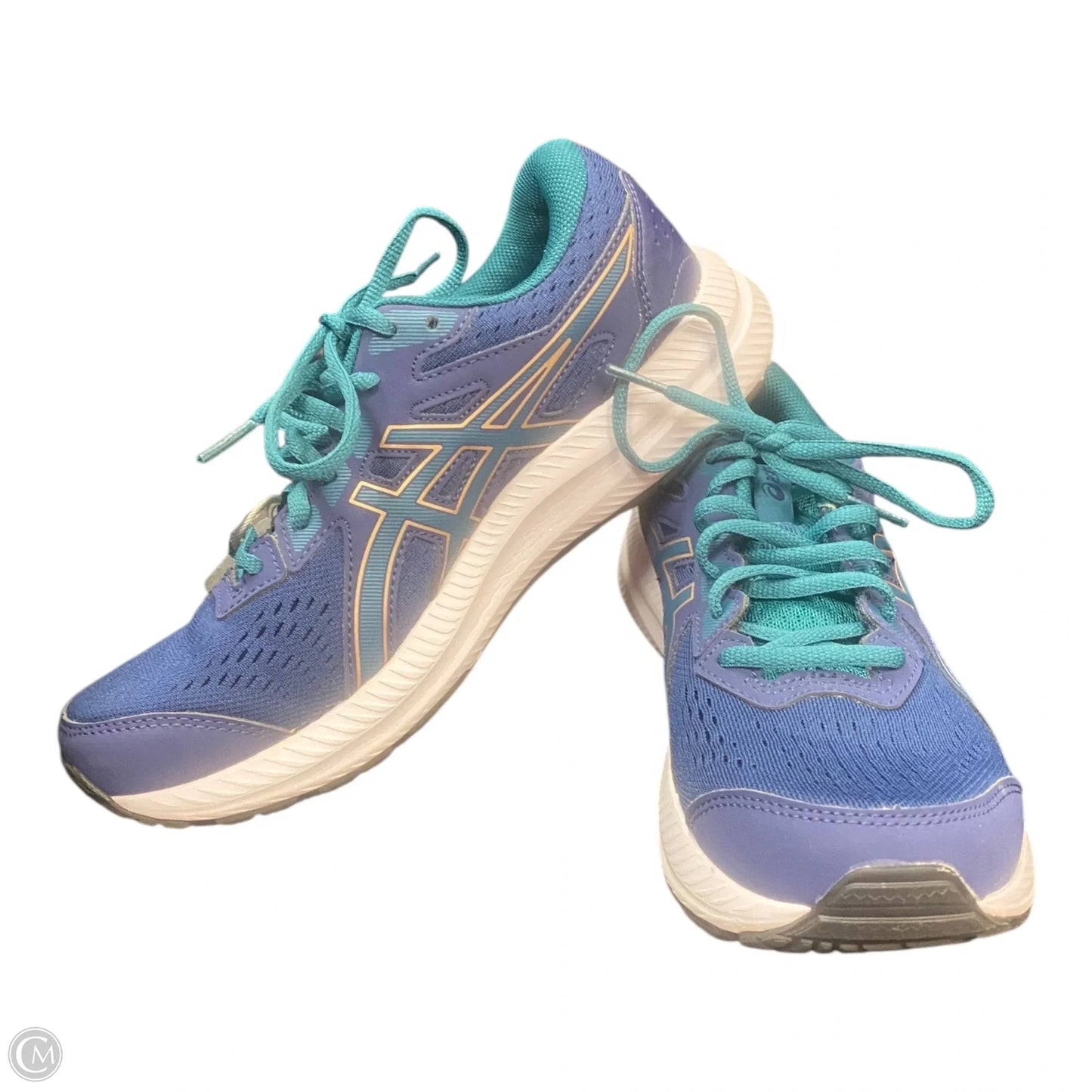 Shoes Athletic By Asics In Blue & Green, Size: 8.5