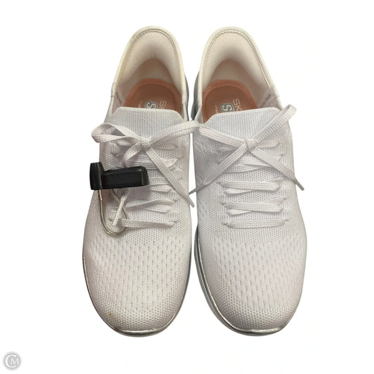 Shoes Athletic By Skechers In White, Size: 7.5
