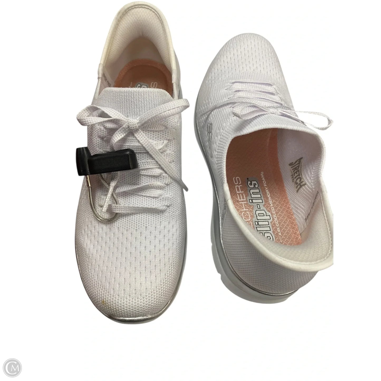 Shoes Athletic By Skechers In White, Size: 7.5