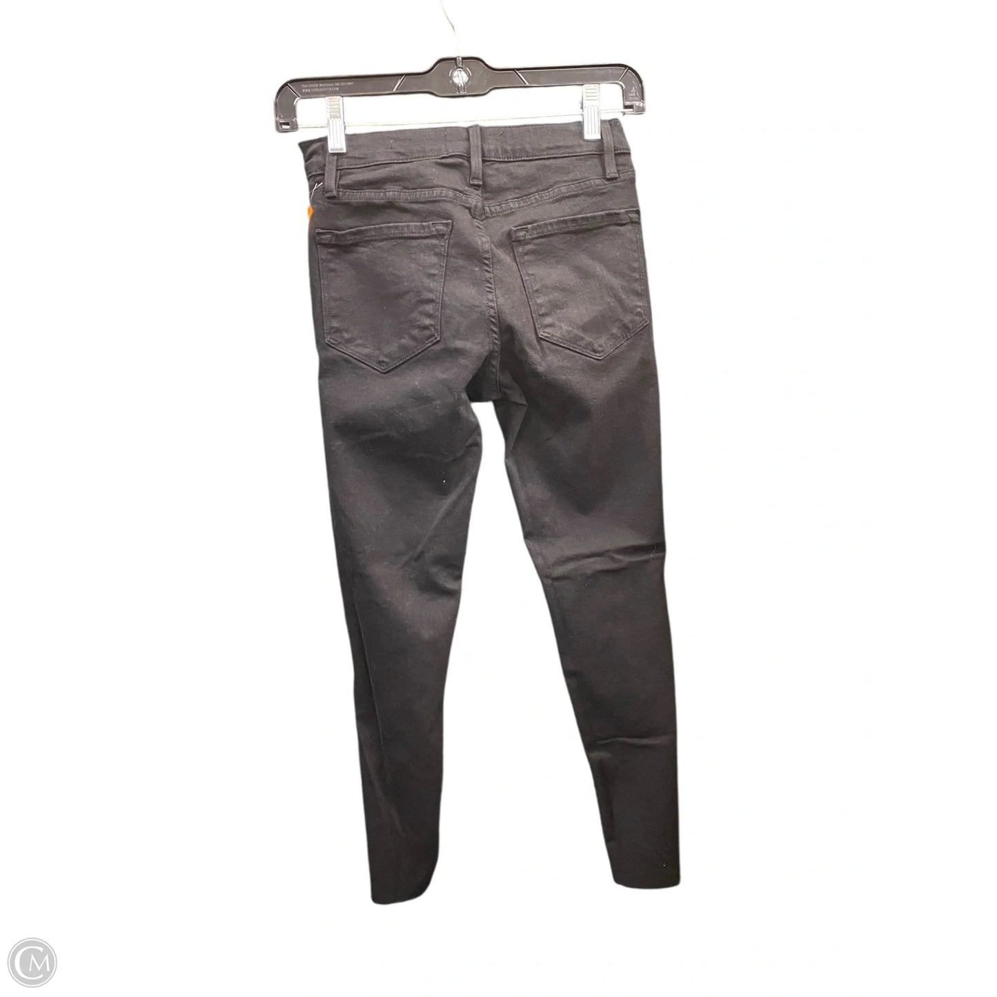 Jeans Skinny By Frame In Black, Size: 0