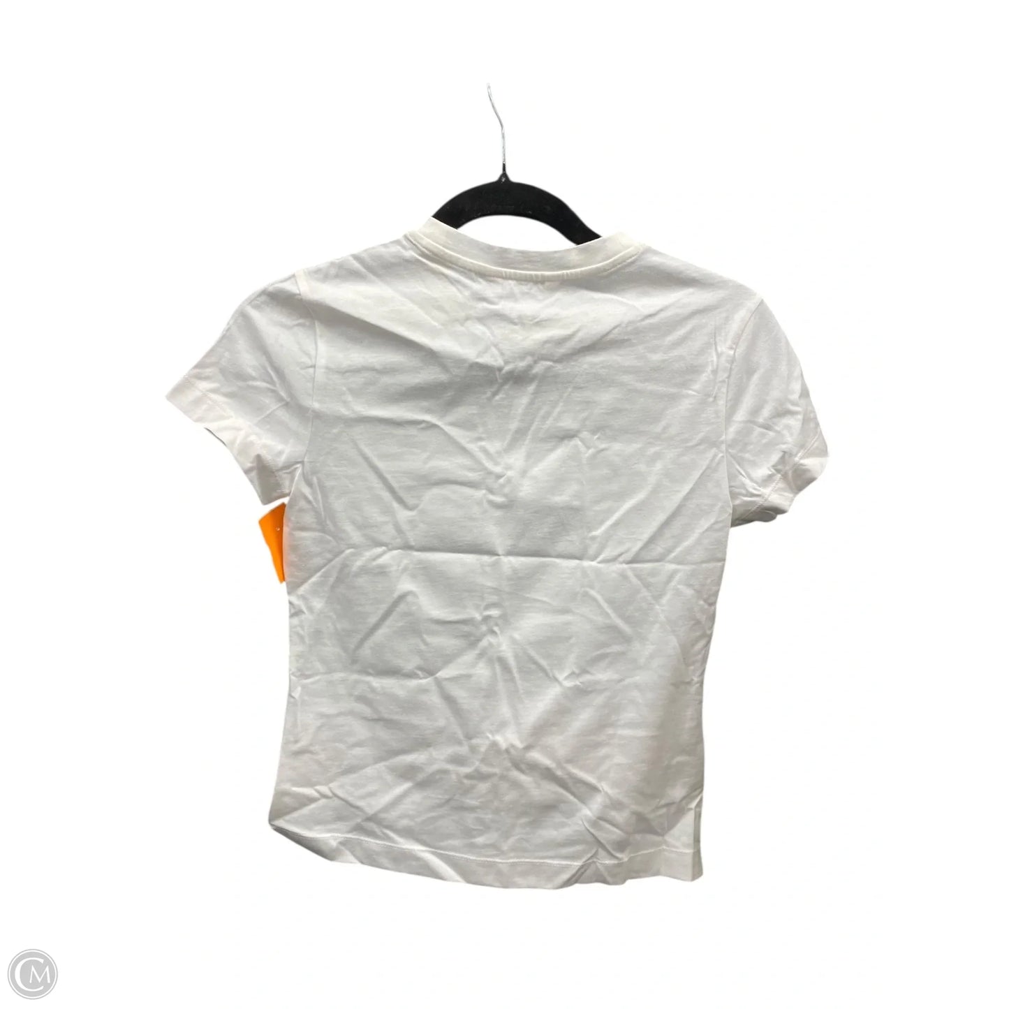 Top Short Sleeve Basic By Banana Republic In Cream, Size: Xs