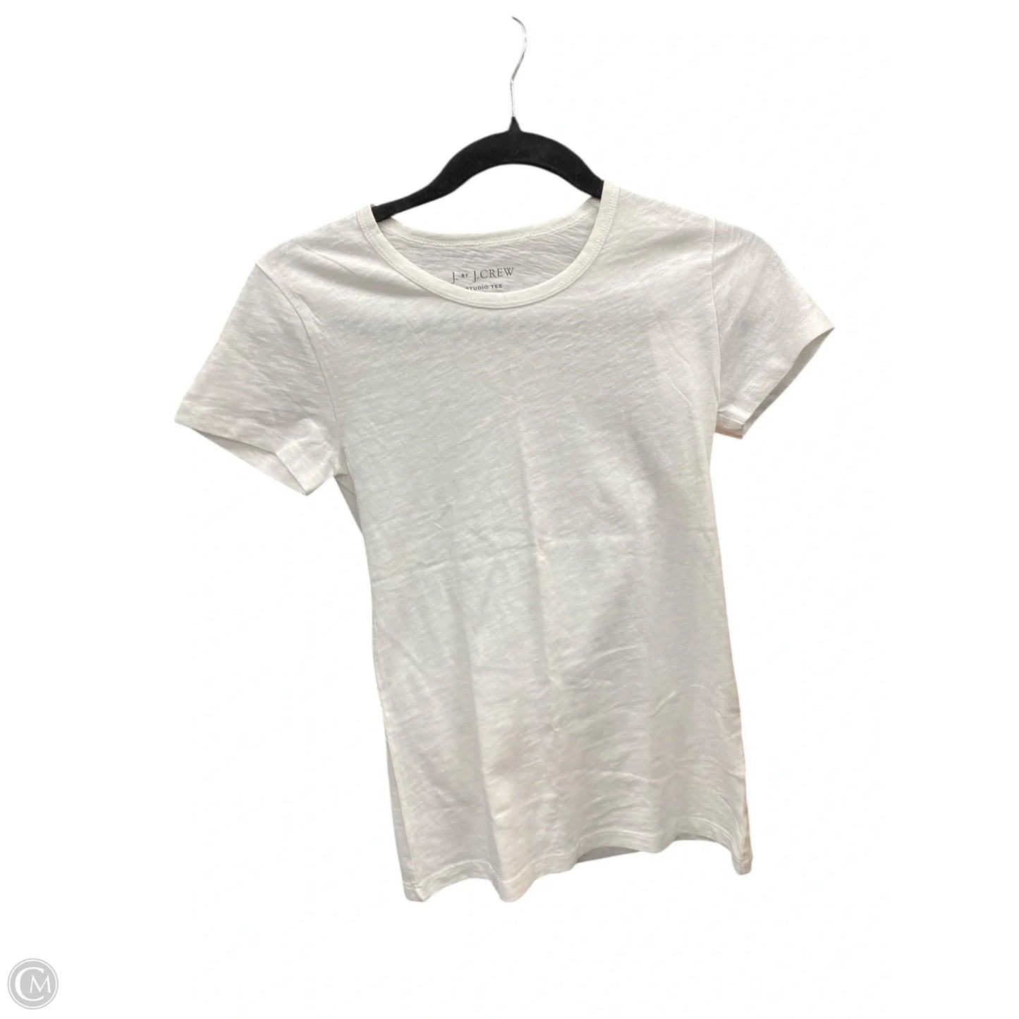 Top Short Sleeve By J. Crew In Cream, Size: Xxs