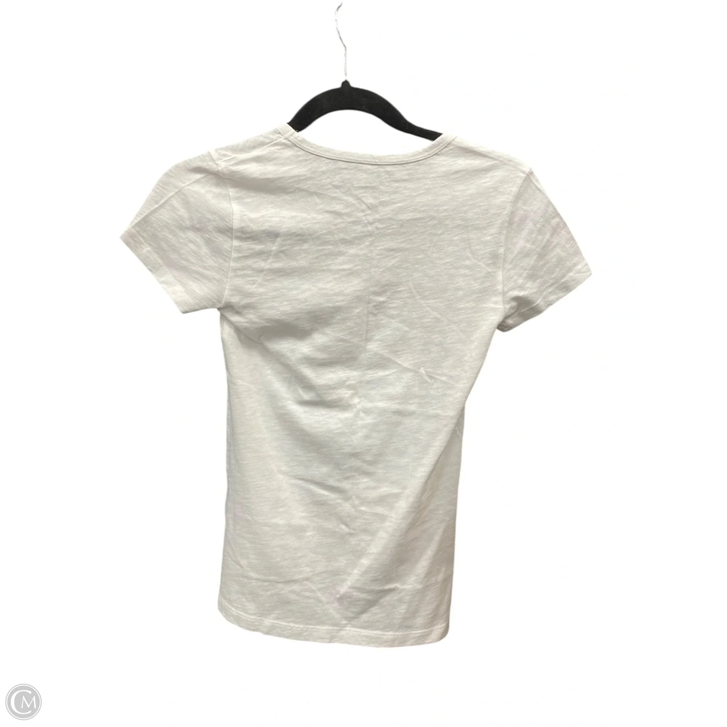 Top Short Sleeve By J. Crew In Cream, Size: Xxs
