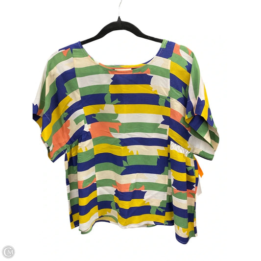 Top Short Sleeve By Maeve In Multi-colored, Size: Xs