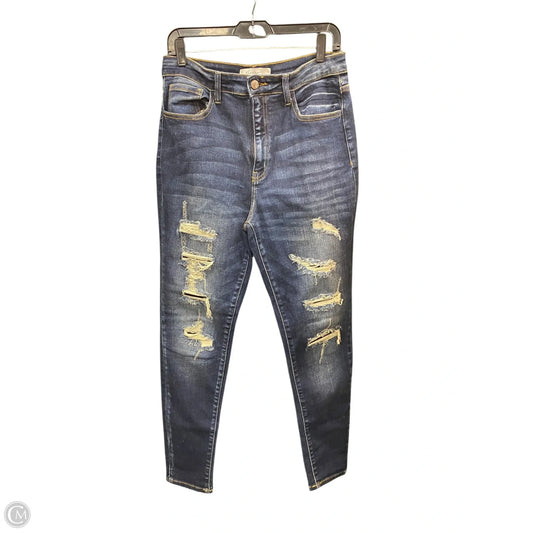 Jeans Skinny By Kancan In Blue, Size: 10