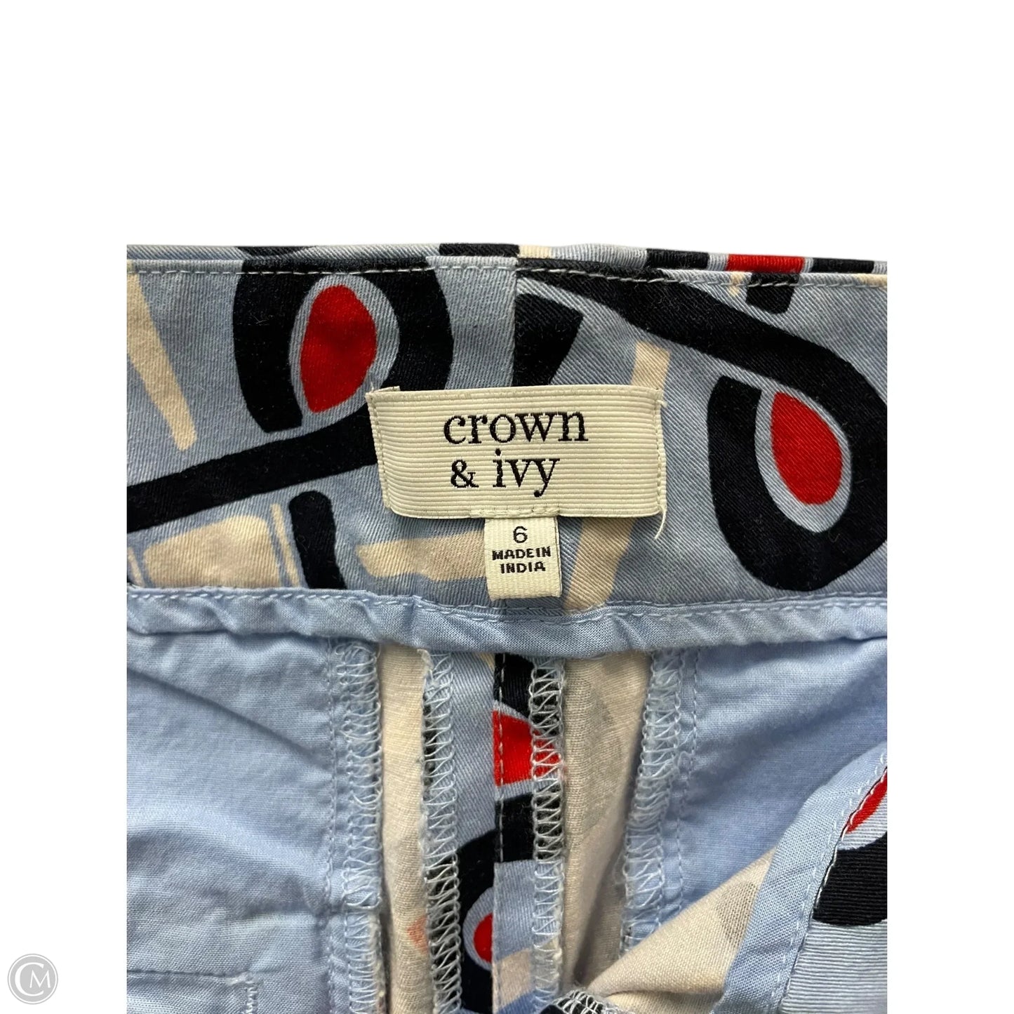 Shorts By Crown And Ivy In Geometric Pattern, Size: 6