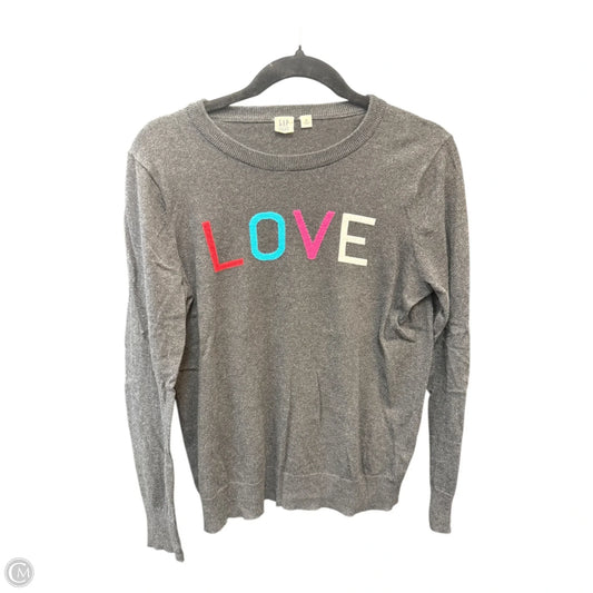Sweater By Gap In Grey, Size: M