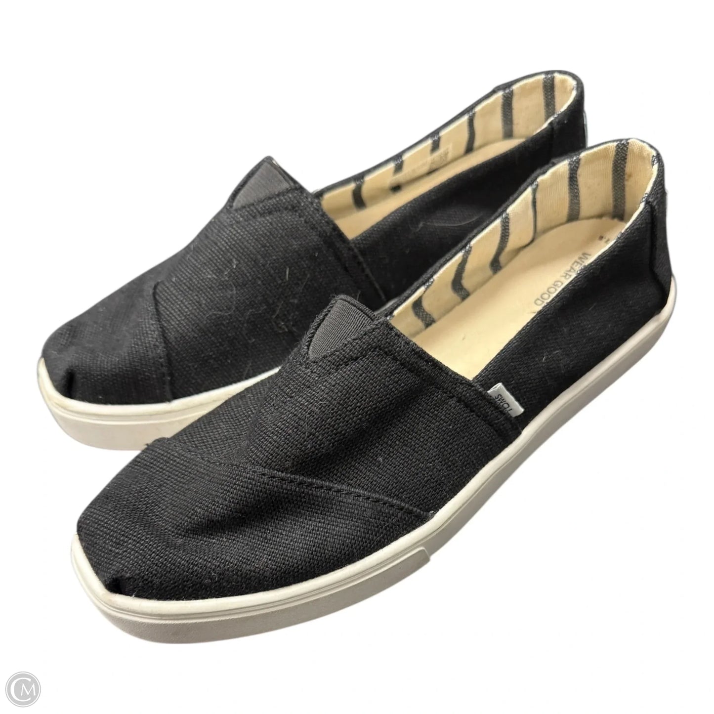 Shoes Flats By Toms In Black, Size: 7.5