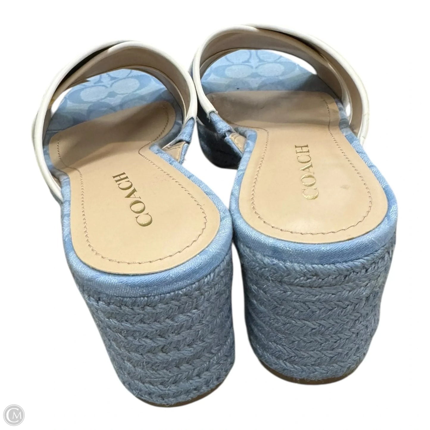 Sandals Designer By Coach In Blue, Size: 11