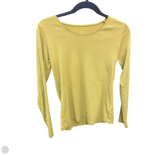 Top Long Sleeve Basic By J. Jill In Green, Size: S