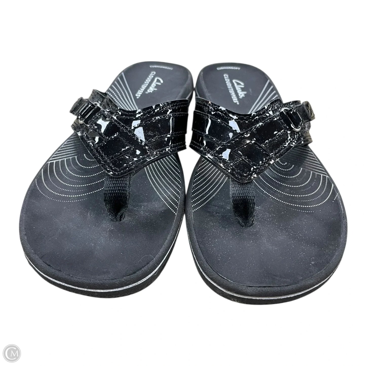 Sandals Flats By Clarks In Black, Size: 6