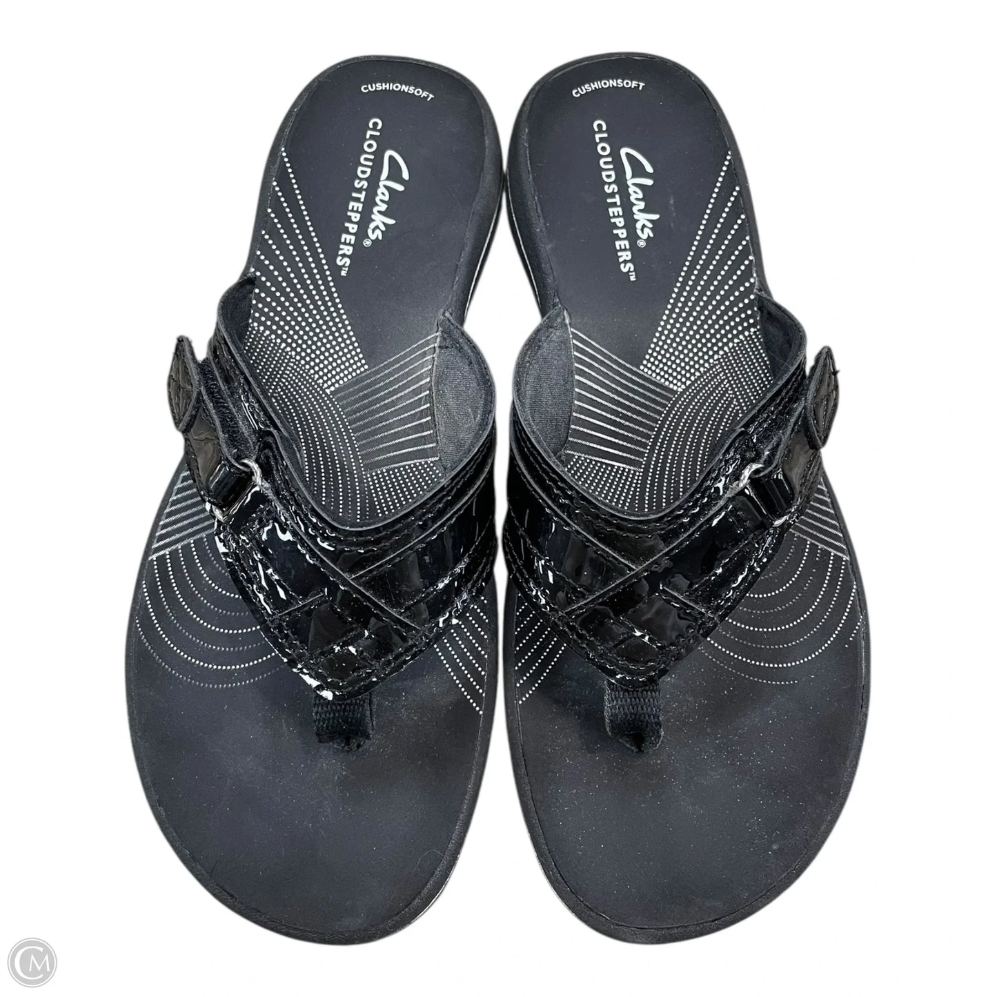 Sandals Flats By Clarks In Black, Size: 6