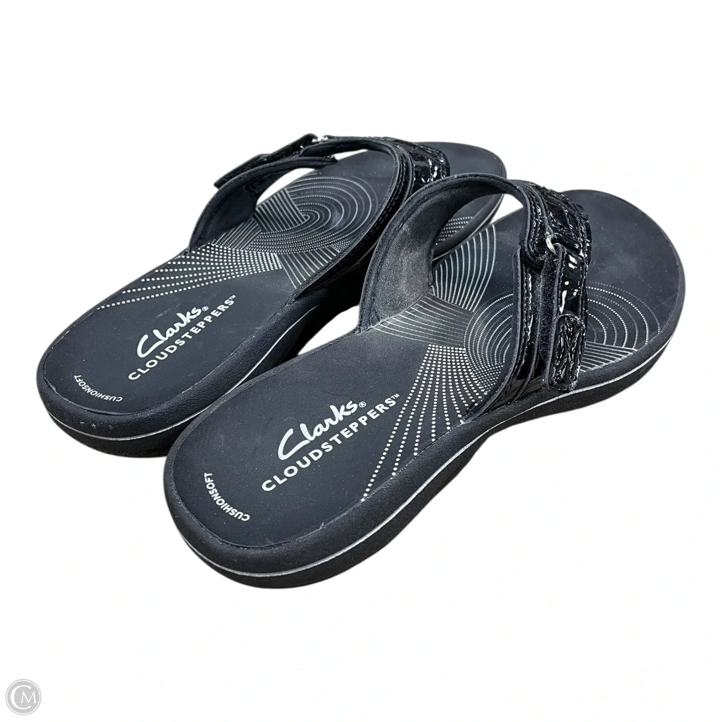 Sandals Flats By Clarks In Black, Size: 6