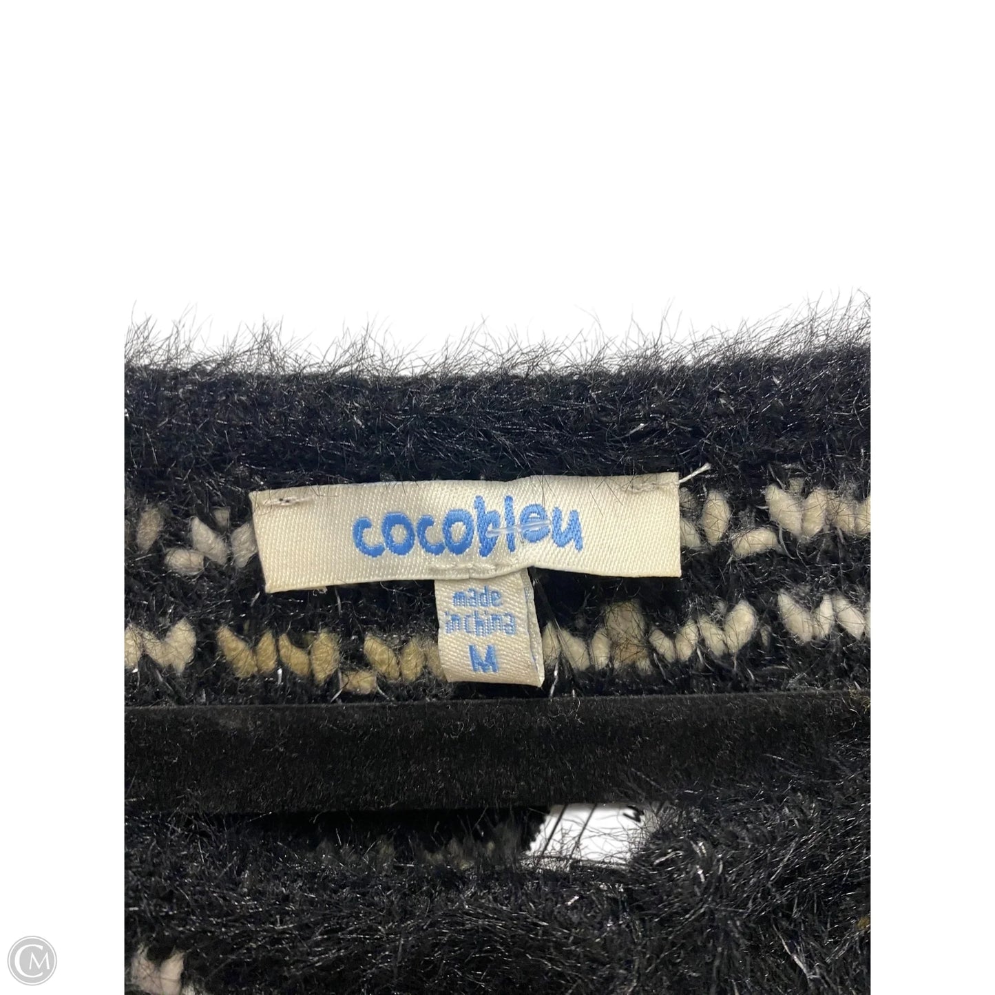 Sweater Cardigan By Clothes Mentor In Black & Brown, Size: M