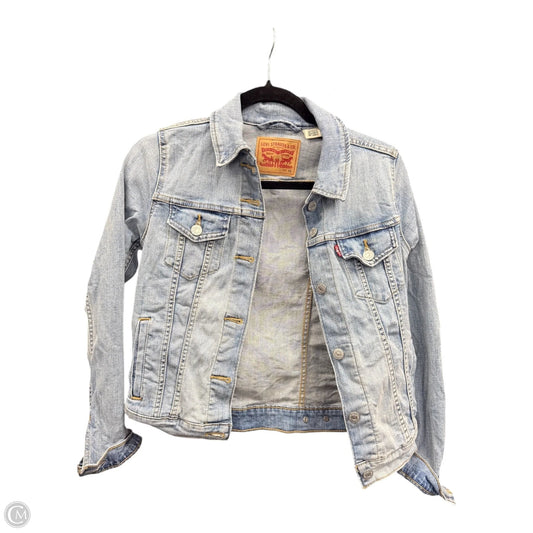 Jacket Denim By Levis In Blue, Size: Xs