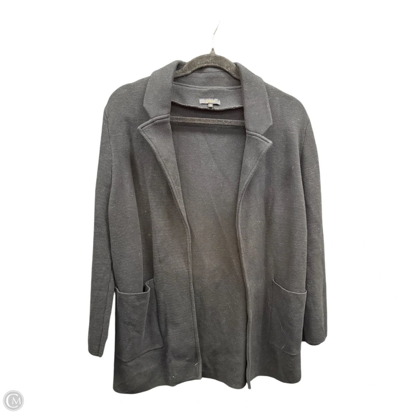 Sweater Cardigan By Quince In Black, Size: M