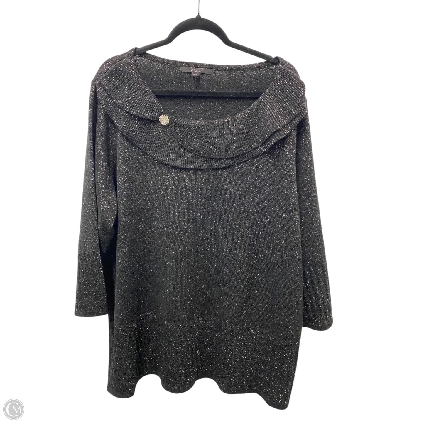 Sweater By Briggs In Black, Size: 2x