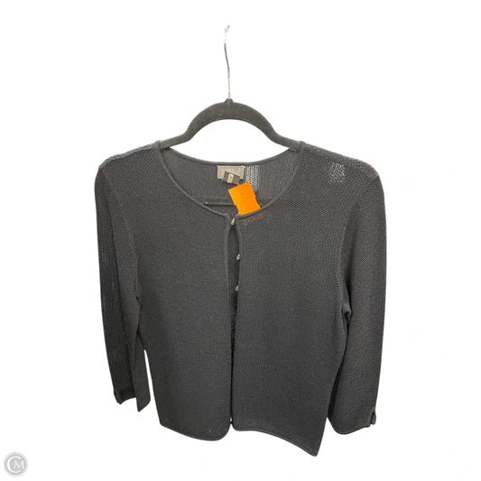 Cardigan By Sigrid Olsen In Black, Size: Mp