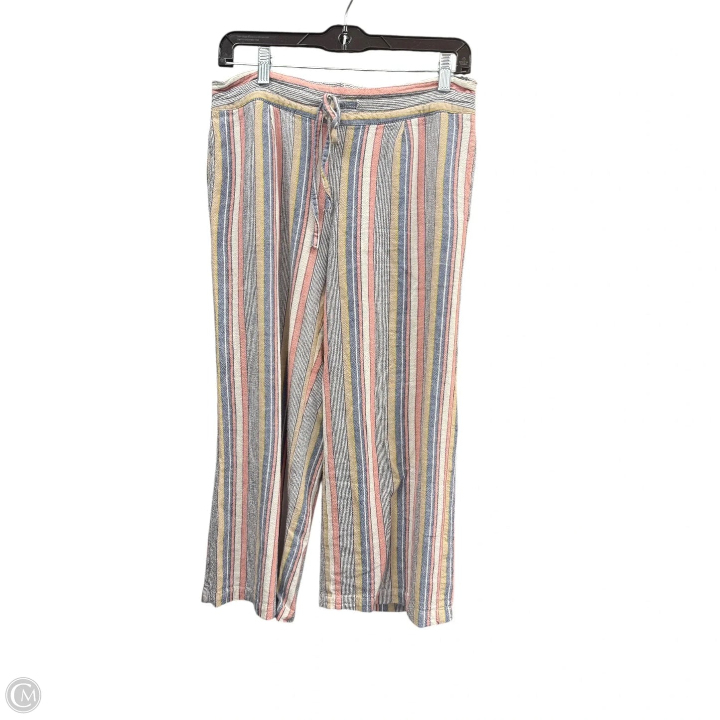 Pants Linen By Per Se In Striped Pattern, Size: M
