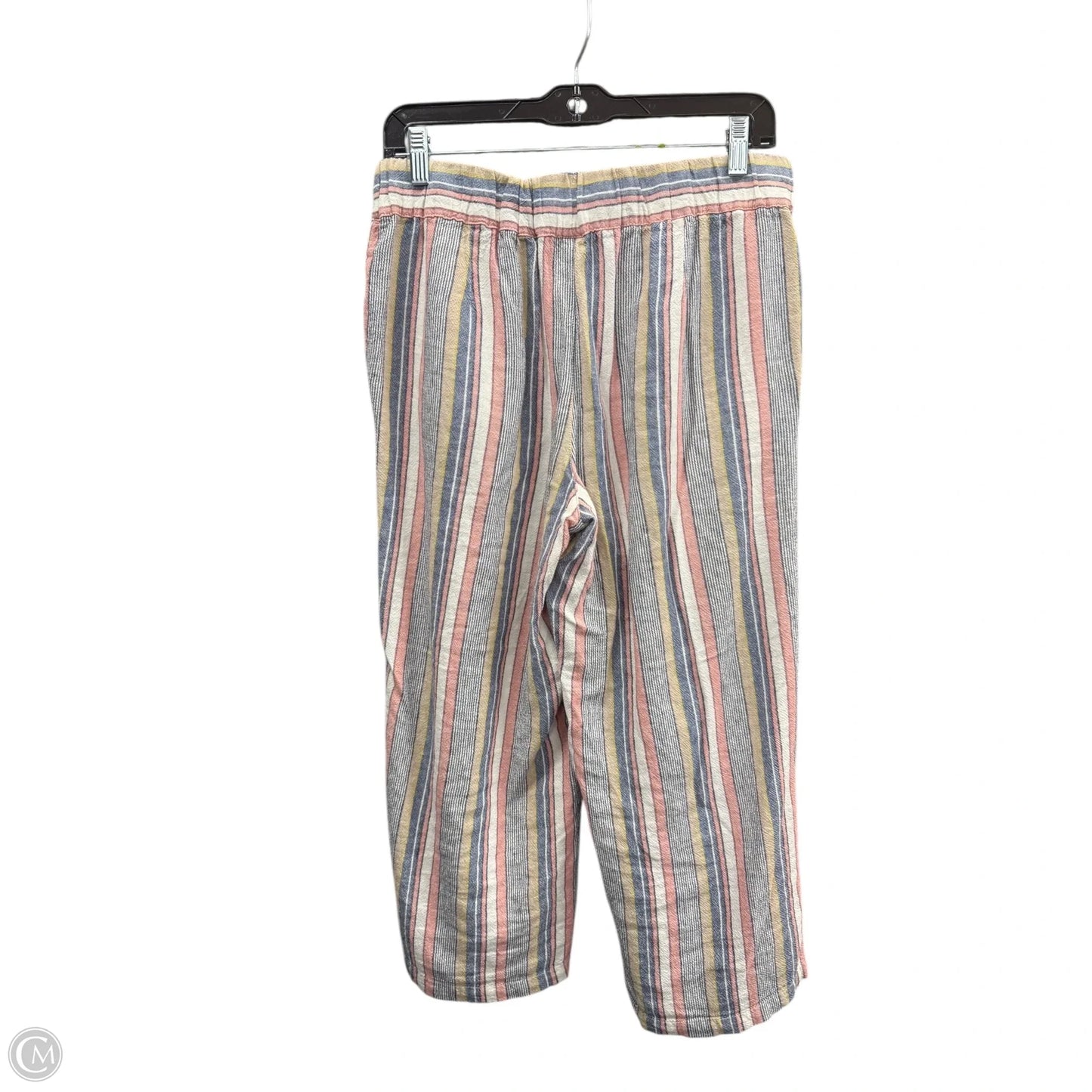 Pants Linen By Per Se In Striped Pattern, Size: M