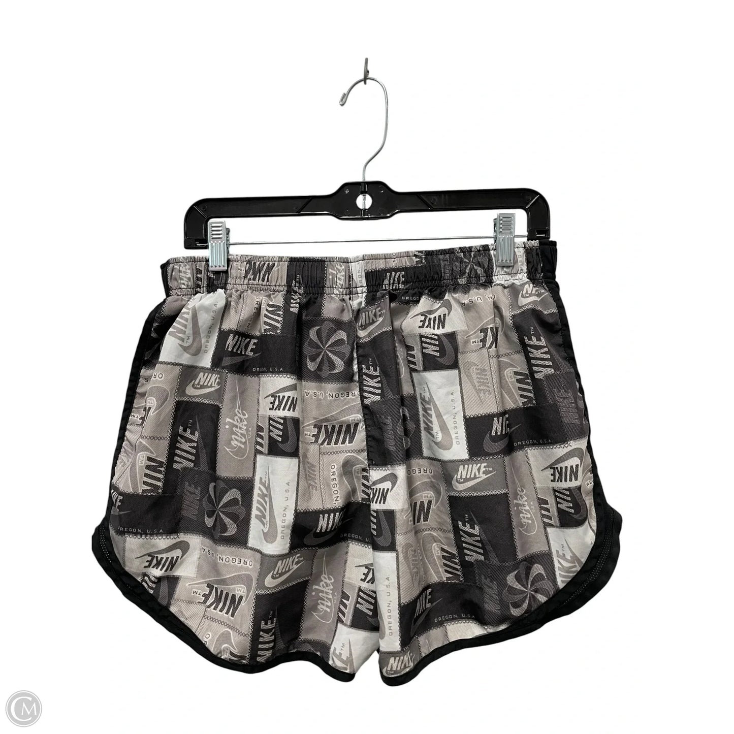 Athletic Shorts By Nike In Black & Grey, Size: Xl