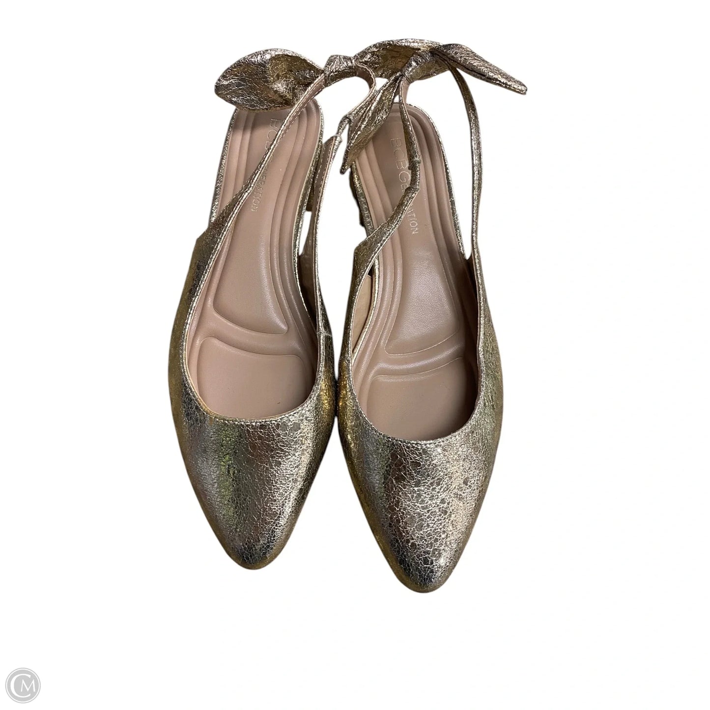 Shoes Flats By Bcbg In Gold, Size: 8