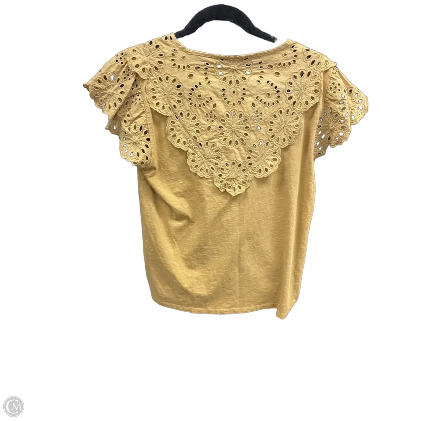 Top Short Sleeve By J. Crew In Tan, Size: M