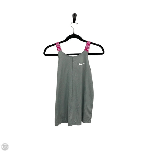 Athletic Tank Top By Nike In Grey & Pink, Size: Xl