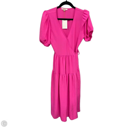 Dress Casual Midi By Skies Are Blue In Pink, Size: S