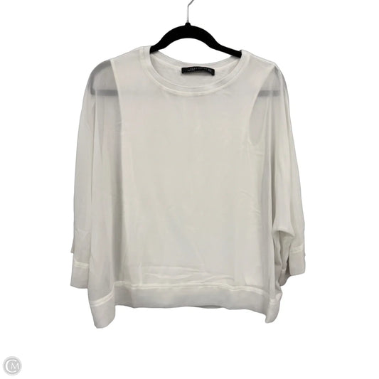 Blouse Long Sleeve By Zara Women In White, Size: Xs