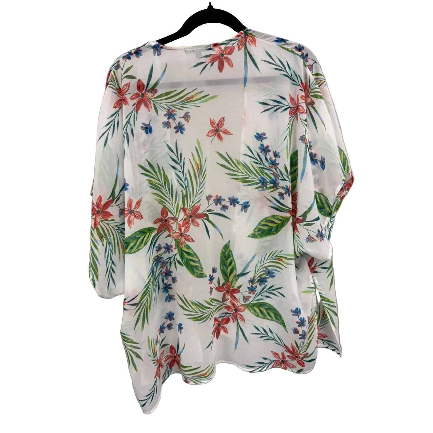 Kimono By Ambiance Apparel In Green & White, Size: S