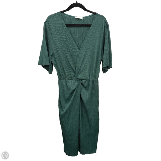 Dress Casual Midi By All In Favor In Green, Size: Xl