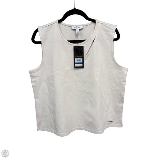 Top Sleeveless By Nine West In White, Size: Xl