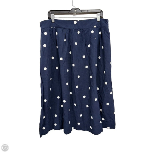 Skirt Maxi By Lc Lauren Conrad In Blue & White, Size: Xl
